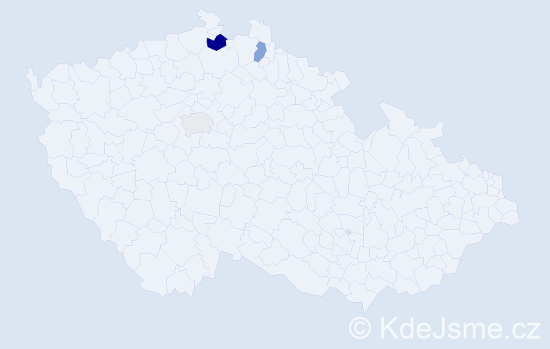 Příjmení: 'Bijelić', počet výskytů 4 v celé ČR