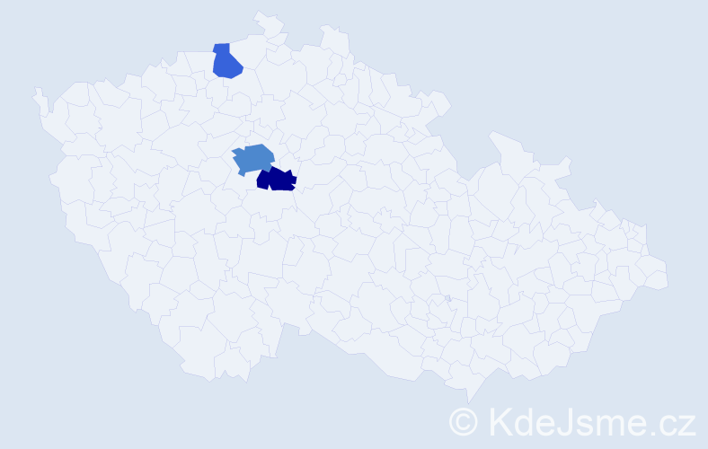 Příjmení: 'Brümer', počet výskytů 8 v celé ČR