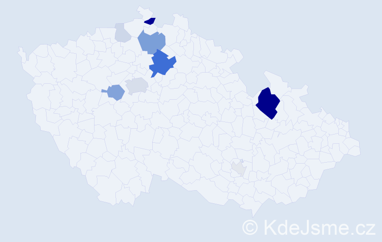 Příjmení: 'Činka', počet výskytů 32 v celé ČR