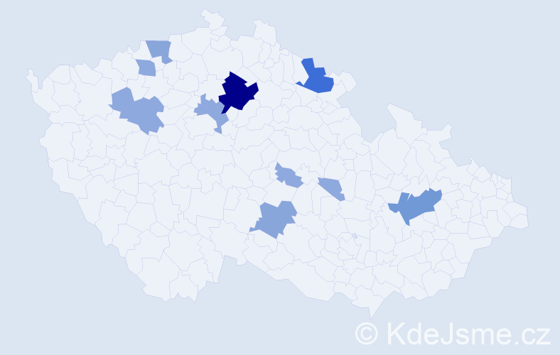 Příjmení: 'Daliborová', počet výskytů 28 v celé ČR
