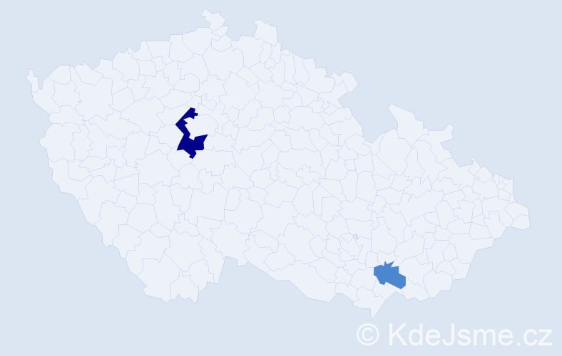 Příjmení: 'Seltner', počet výskytů 4 v celé ČR