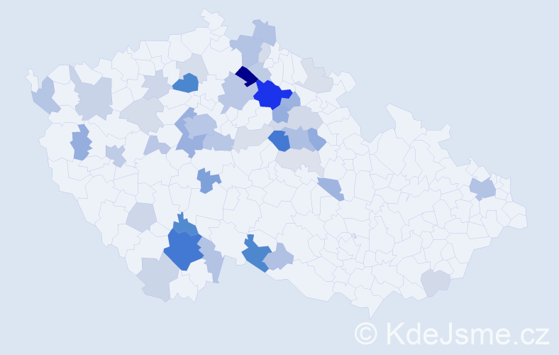 Příjmení: 'Kasková', počet výskytů 128 v celé ČR