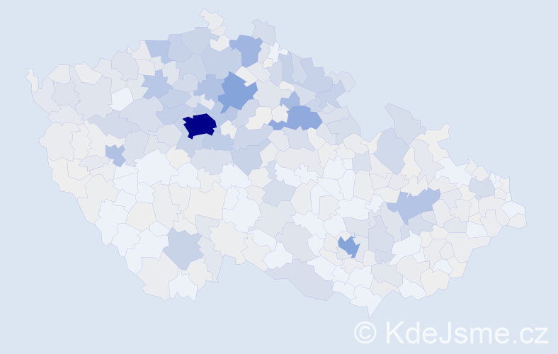 Příjmení: 'Šubrtová', počet výskytů 1990 v celé ČR