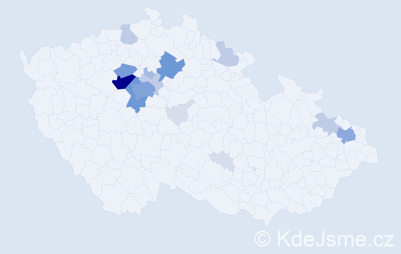Příjmení: 'Fingerhut', počet výskytů 62 v celé ČR