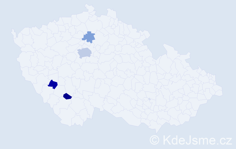 Příjmení: 'Sejkotová', počet výskytů 9 v celé ČR