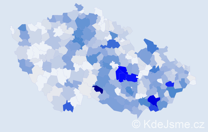 Příjmení: 'Mareček', počet výskytů 2085 v celé ČR