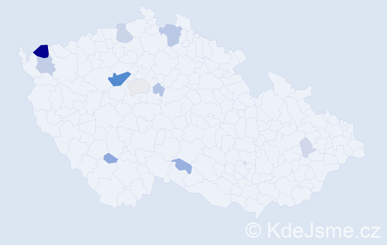 Příjmení: 'Želinová', počet výskytů 44 v celé ČR