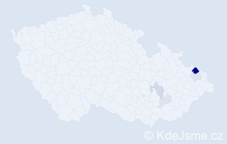 Příjmení: 'Barabaschová', počet výskytů 22 v celé ČR
