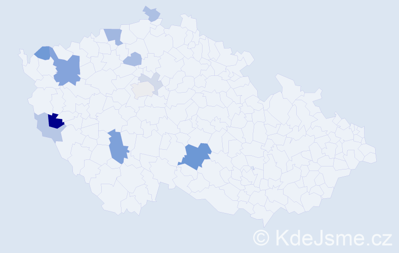 Příjmení: 'Dietz', počet výskytů 26 v celé ČR