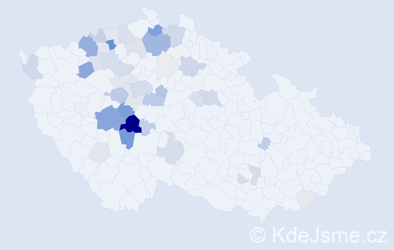 Příjmení: 'Chýle', počet výskytů 177 v celé ČR