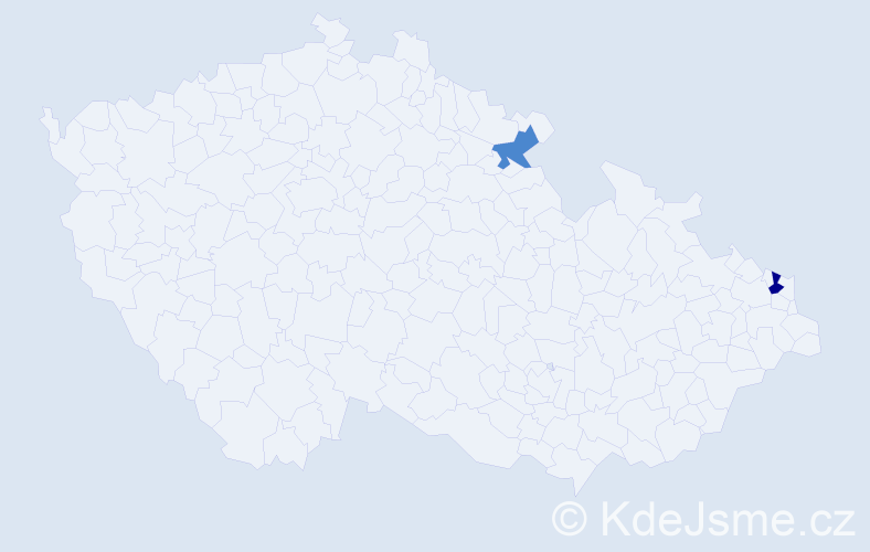 Příjmení: 'Gukert', počet výskytů 4 v celé ČR