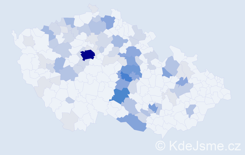 Příjmení: 'Vavroušková', počet výskytů 259 v celé ČR