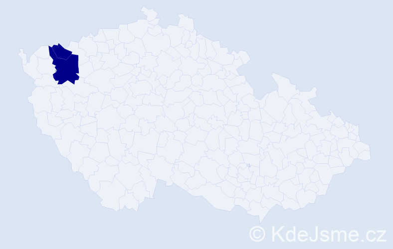 Příjmení: 'Kucova', počet výskytů 2 v celé ČR