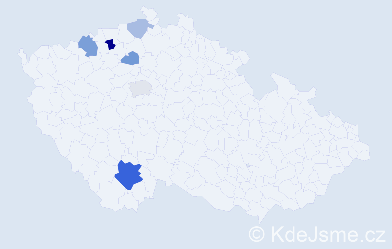 Příjmení: 'Kochlöffelová', počet výskytů 14 v celé ČR