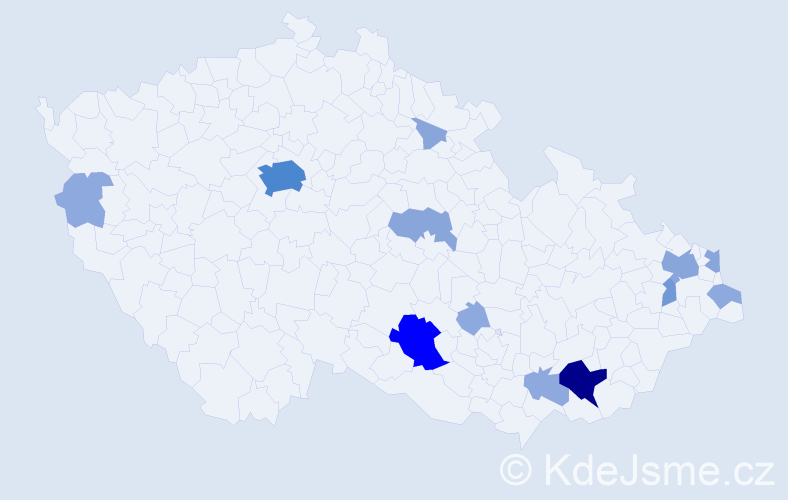 Příjmení: 'Krysová', počet výskytů 35 v celé ČR