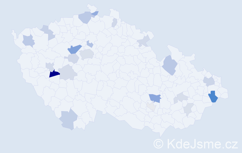 Příjmení: 'González', počet výskytů 46 v celé ČR