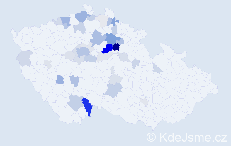 Příjmení: 'Libánská', počet výskytů 118 v celé ČR