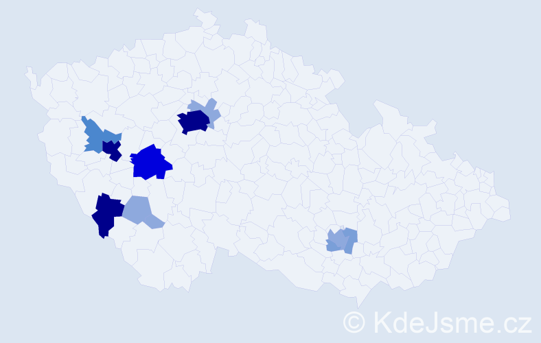 Příjmení: 'Saxlová', počet výskytů 36 v celé ČR