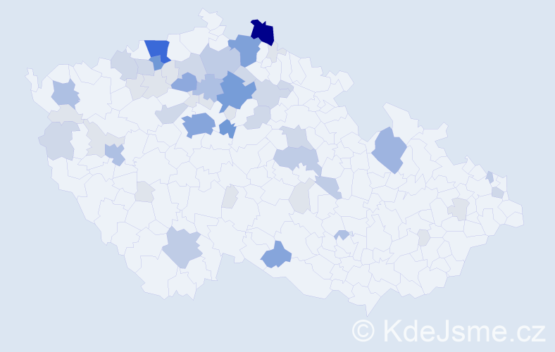 Příjmení: 'Bari', počet výskytů 176 v celé ČR