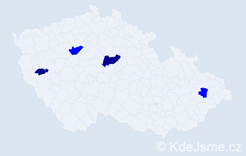 Příjmení: 'Bošeąa', počet výskytů 6 v celé ČR