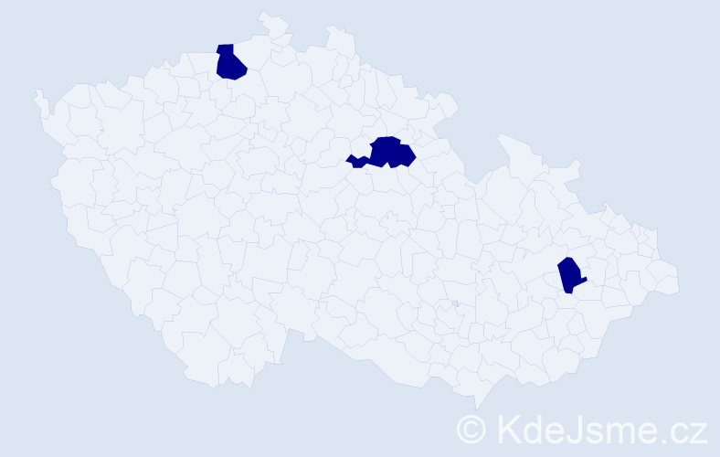 Příjmení: 'Foluchka', počet výskytů 3 v celé ČR