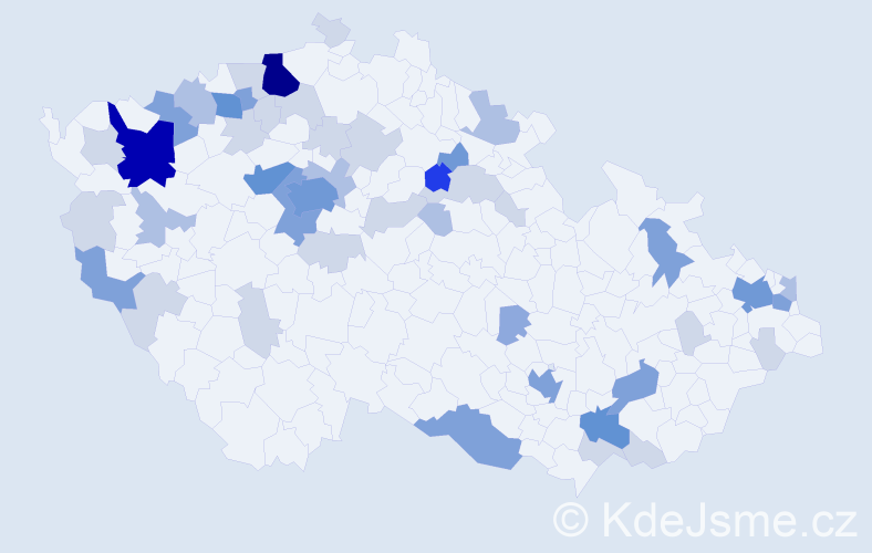 Příjmení: 'Škultéty', počet výskytů 142 v celé ČR