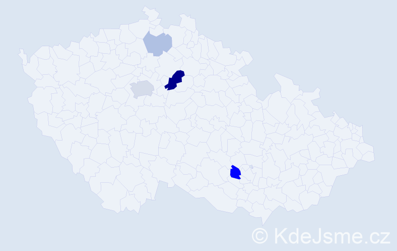 Příjmení: 'Elia', počet výskytů 11 v celé ČR