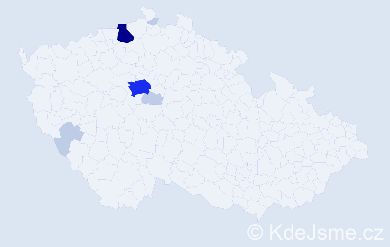 Příjmení: 'Kompert', počet výskytů 20 v celé ČR