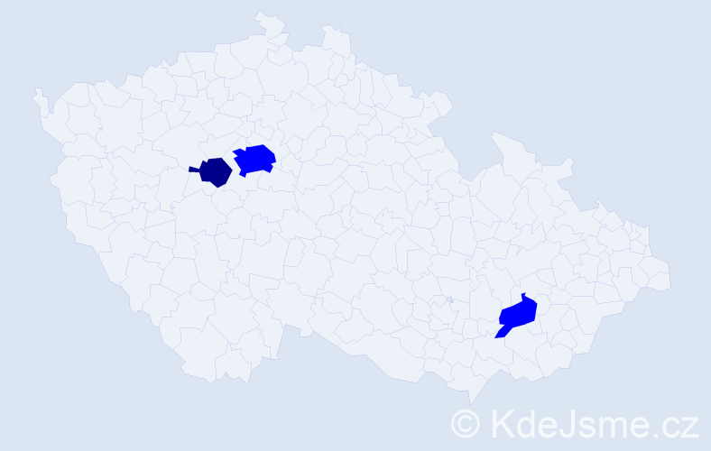 Příjmení: 'Kaznowski', počet výskytů 4 v celé ČR