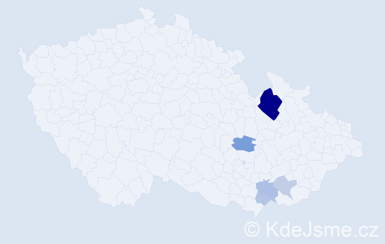 Příjmení: 'Draňová', počet výskytů 14 v celé ČR
