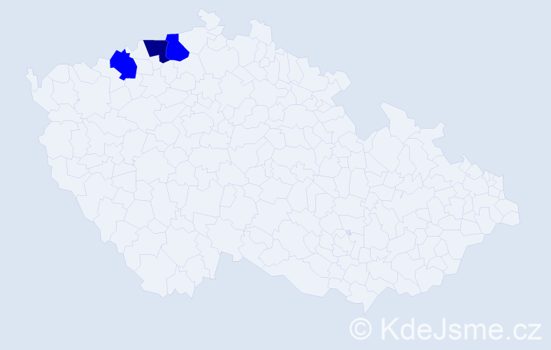 Příjmení: 'Böcker', počet výskytů 4 v celé ČR