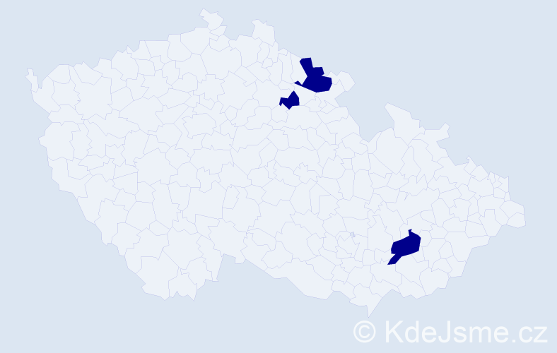 Příjmení: 'Popovicsová', počet výskytů 3 v celé ČR