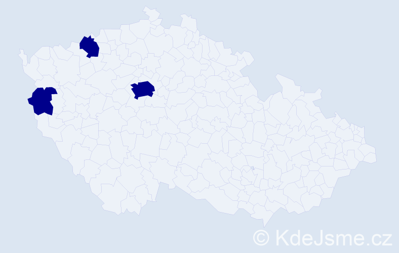 Příjmení: 'Dologh', počet výskytů 6 v celé ČR