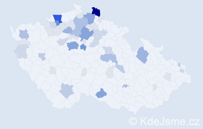 Příjmení: 'Bari', počet výskytů 172 v celé ČR