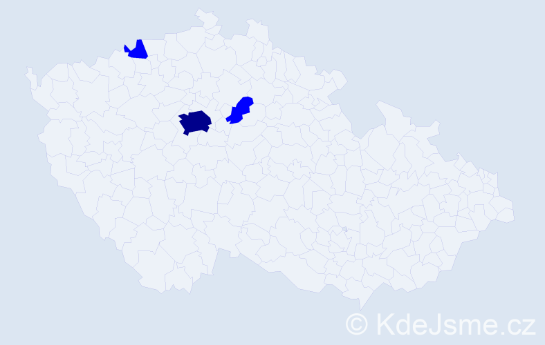 Příjmení: 'Lohaczová', počet výskytů 4 v celé ČR