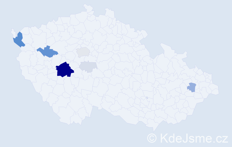 Příjmení: 'Brettlová', počet výskytů 44 v celé ČR