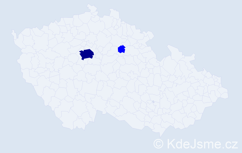 Příjmení: 'Tyščenková', počet výskytů 3 v celé ČR