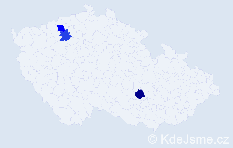 Příjmení: 'Drusa', počet výskytů 4 v celé ČR