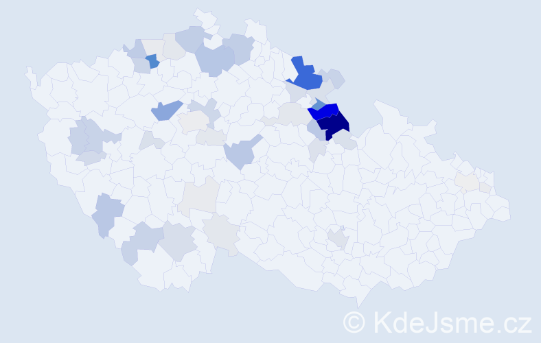Příjmení: 'Piskorová', počet výskytů 163 v celé ČR
