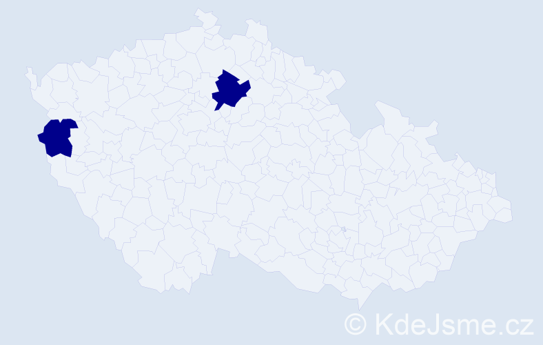 Příjmení: 'Matvejev', počet výskytů 2 v celé ČR