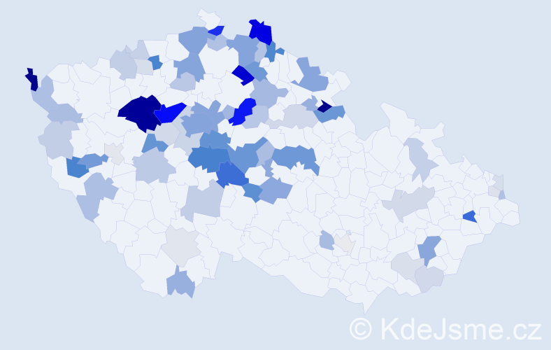 Příjmení: 'Fejtková', počet výskytů 239 v celé ČR