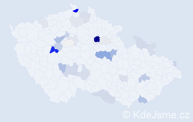 Příjmení: 'Bužíková', počet výskytů 61 v celé ČR