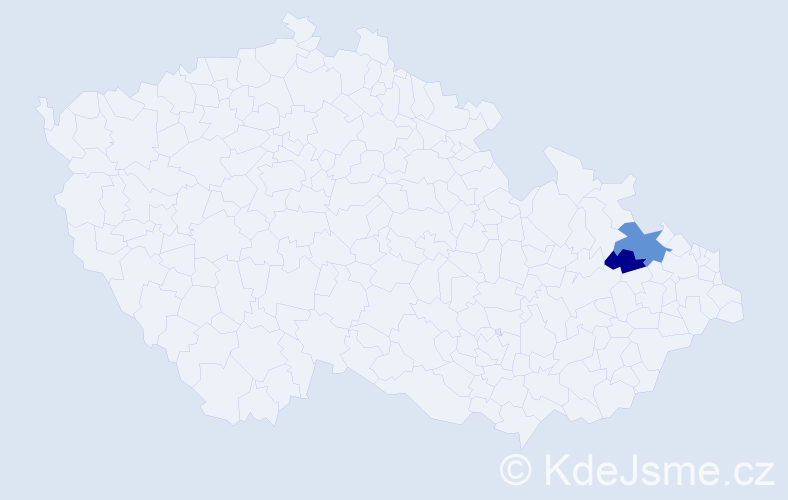 Příjmení: 'Drašák', počet výskytů 17 v celé ČR