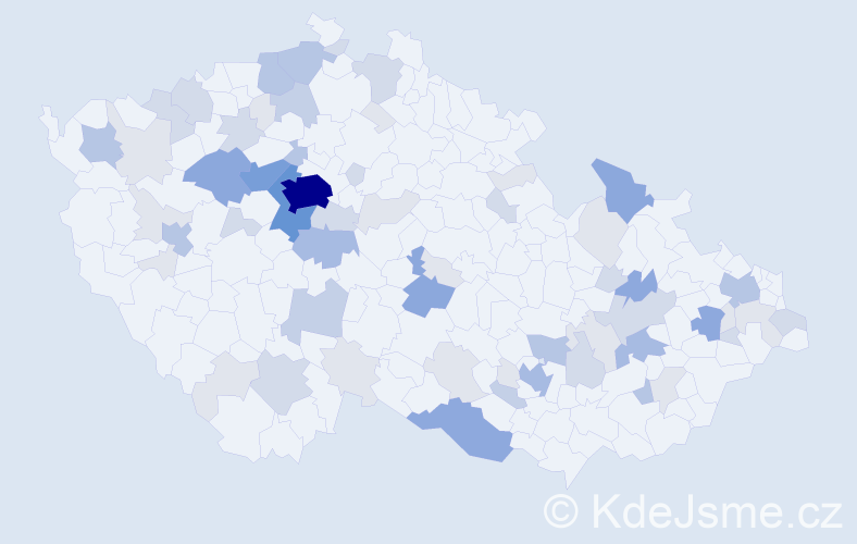 Příjmení: 'Kotouč', počet výskytů 199 v celé ČR