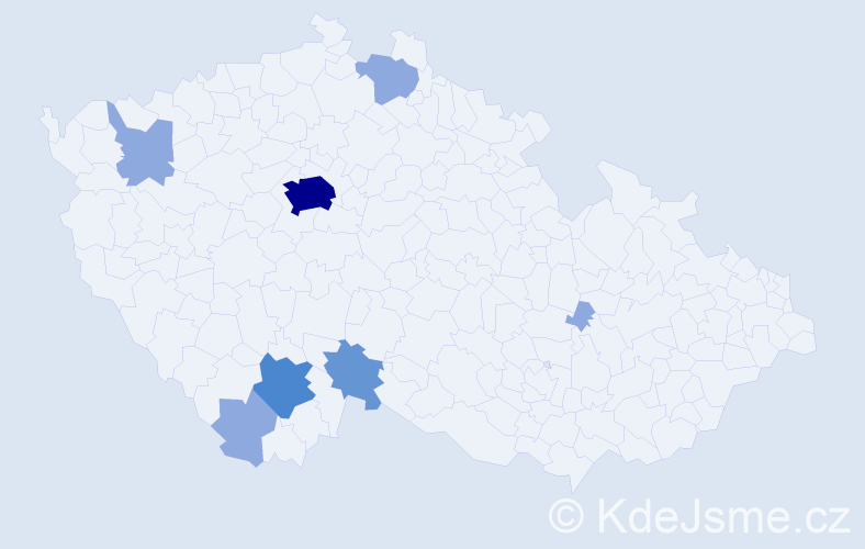 Příjmení: 'Röschlová', počet výskytů 20 v celé ČR