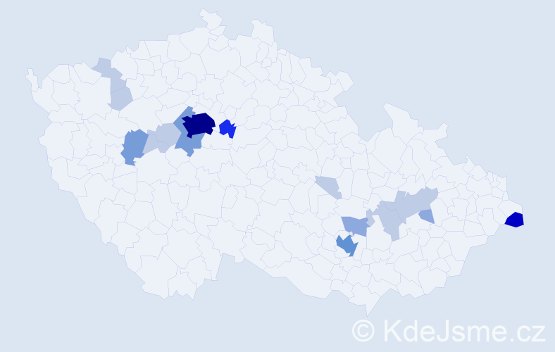 Příjmení: 'Friedmann', počet výskytů 47 v celé ČR