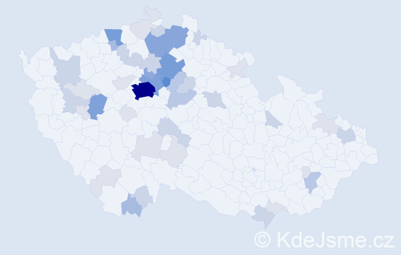 Příjmení: 'Horčic', počet výskytů 146 v celé ČR