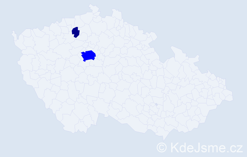 Příjmení: 'Cosmos', počet výskytů 3 v celé ČR