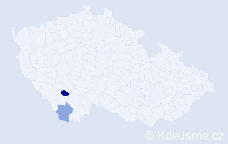 Příjmení: 'Scheschy', počet výskytů 7 v celé ČR