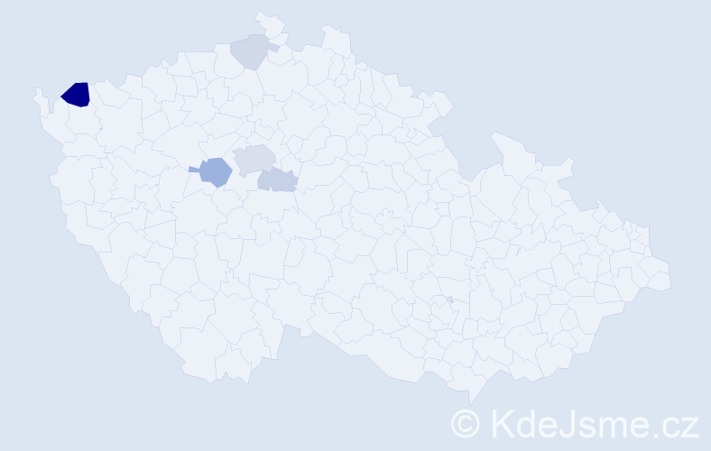 Příjmení: 'Blanický', počet výskytů 14 v celé ČR